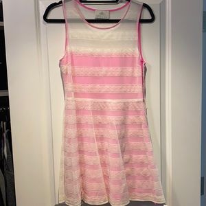 Madison Marcus lace mini dress